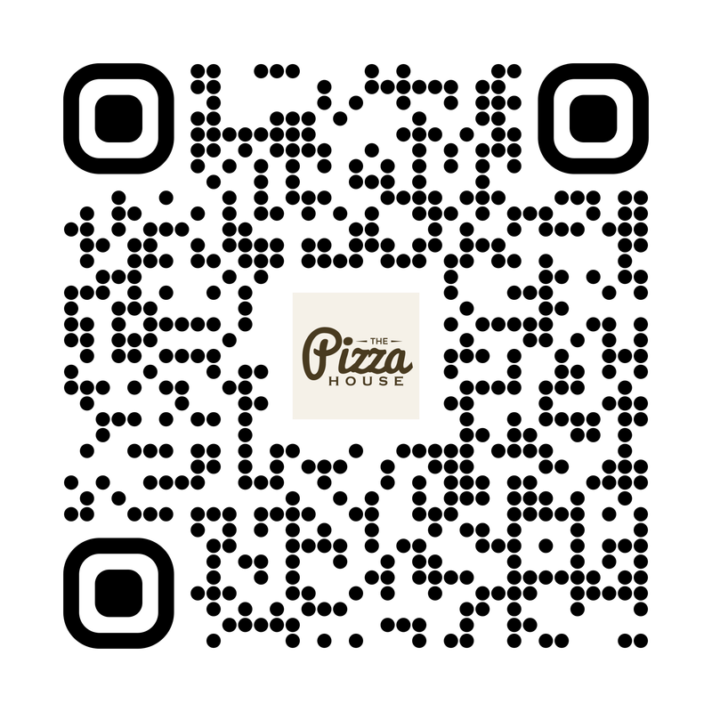 A QR code guests scan to open the digital menu